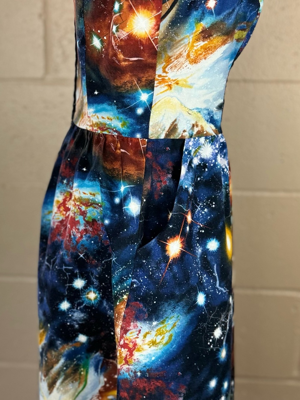 ModCloth Galaxy Print Sleeveless Skater Dress in Medium - Picture 12 of 17